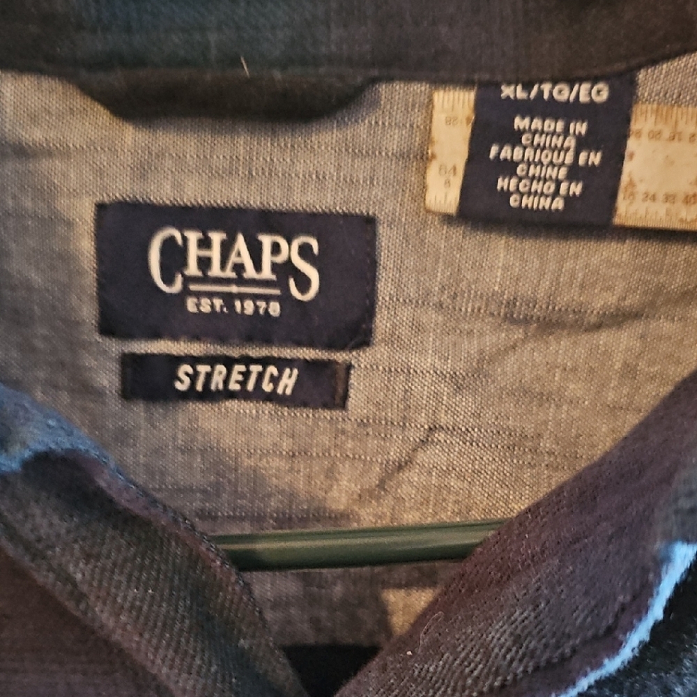 Chaps Men's Dress Shirt - Black